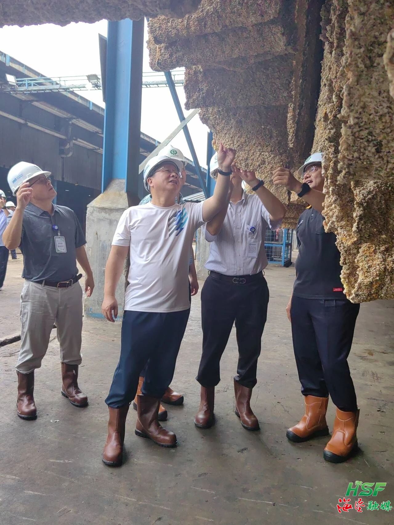 包洪文一行调研合盛农业SGO加工厂。